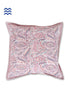 20s Cotton Cushion Cover in Block Print with Piping