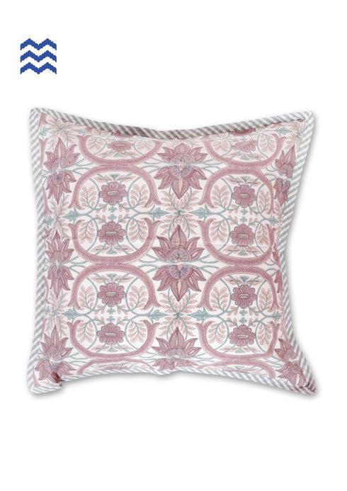 20s Cotton Cushion Cover In Block Print