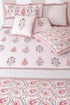 20s Cotton Cushion Cover in Floral Block Print