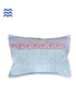 40s Cotton Pillow Cover In Floral BlockPrint