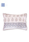 40s Cotton Pillow Cover in Block Print