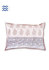 40s Cotton Pillow Cover in Block Print