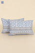 40s Cotton Pillow Cover in Floral Print