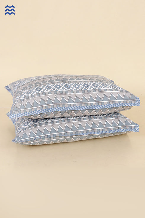 40s Cotton Pillow Cover in Floral Print