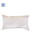 20s Cotton Lumbar Cushion Cover In Block Print