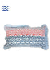 20s Cotton Cushion Cover With Frills In FloralBlock Print