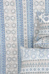 20s Cotton Bed Cover in Floral Block Print