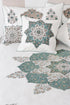 20s Cotton Cushion Cover in Floral Block Print