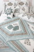 20s Cotton Cushion Cover in Floral Block Print