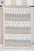 Mulmul Cotton Quilt in Floral Block Print