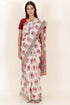 Kota Doria Saree In Floral Block Print