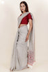 Kota Doria Saree in Floral Block Print