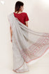 Kota Doria Saree in Floral Block Print