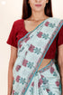 Maheshwari Saree In Floral Block Print
