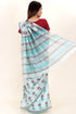 Maheshwari Saree In Floral Block Print