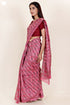 Chanderi Silk Saree In Floral Block Print