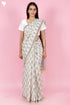 Chanderi Silk Saree In Floral Block Print