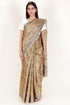 Tussar Silk Saree In Floral Block Print