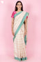 Maheshwari Saree In Floral Block Print