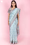 Maheshwari Saree In Floral Block Print