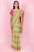 Maheshwari Saree In Floral Block Print