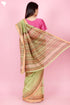 Maheshwari Saree In Floral Block Print