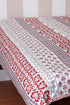 60s Cotton Duvet Cover In Block Print