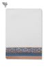 Handloom Cotton Bath Towel With Block Print Border