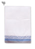 Handloom Cotton Bath Towel With Block Print Border