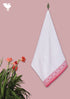 Handloom Cotton Bath Towel With Block Print Border