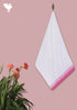 Handloom Cotton Bath Towel With Block Print Border
