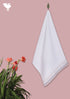 Handloom Cotton Bath Towel With Block Print Border