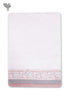 Handloom Cotton Bath Towel With Block Print Border