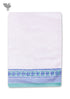 Handloom Cotton Bath Towel With Block Print Border