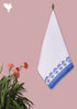 Handloom Cotton Bath Towel With Block Print Border