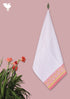 Handloom Cotton BathTowel With Block Print Border