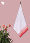 Handloom Cotton Bath Towel With Block Print Border