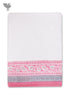Handloom Cotton Hand Towel With Block Print Border