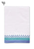 Handloom Cotton Hand Towel With Block Print Border
