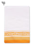 Handloom Cotton Hand Towel With Block Print Border