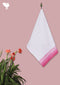 Handloom Cotton Hand Towel With Block Print Border
