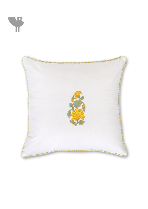 20s Cotton Cushion Cover In Floral Print