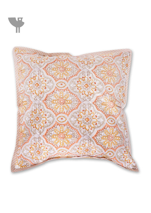 20s Cotton Cushion Cover In Paisley Block Print