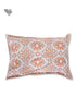 40s Cotton Pillow Cover in Block Print