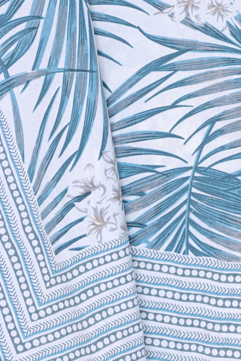 20s Cotton Bed Cover In Foliage Print