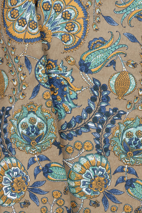 20s Cotton Bed Cover In Floral Print