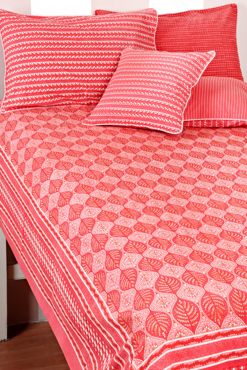 20s Cotton Bed Cover In Floral Print