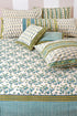 20’s Cotton Bed Cover In Floral Block Print