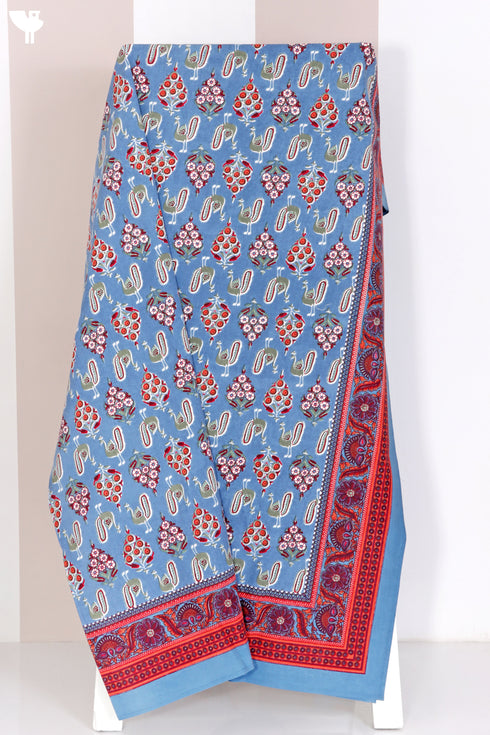 20’s Cotton Bed Cover In Graphic Print