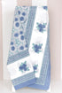 20s Cotton Bed Cover in Floral Block Print
